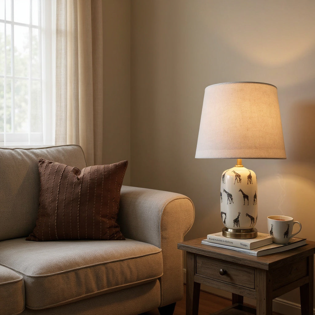 41CM LAMP AND SHADE