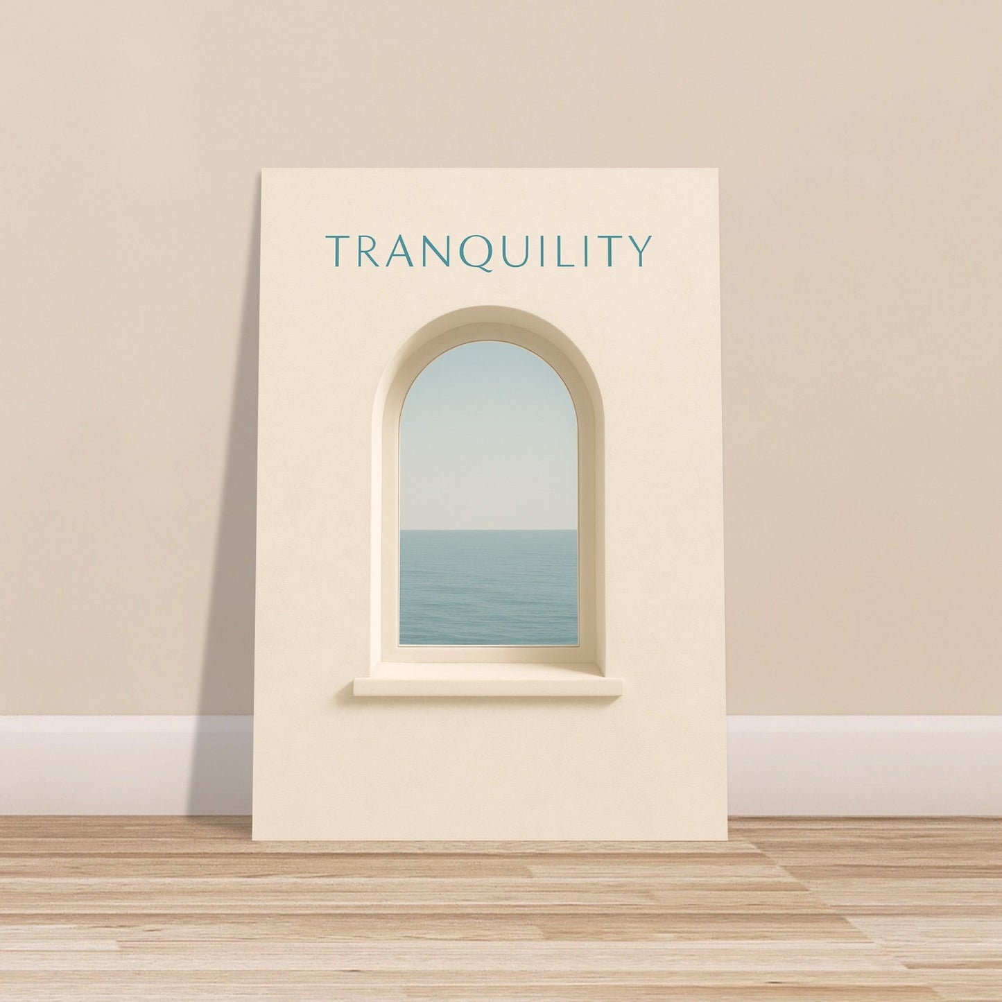 Tranquil Minimalist Ocean View Poster Print - Stunning Wall Art for Relaxation