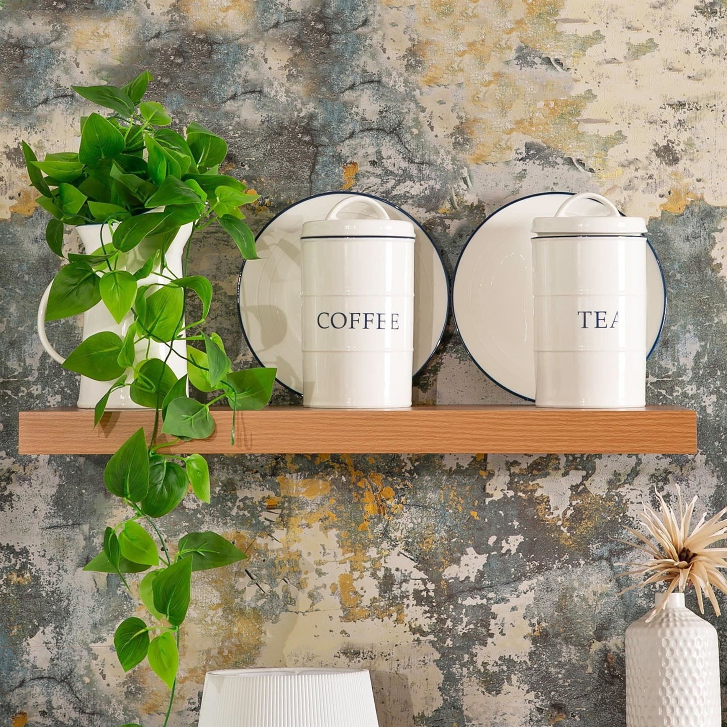 60cm Brown Modern Floating Shelf