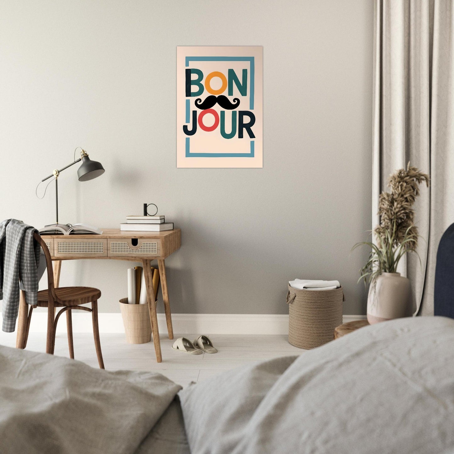 Bonjour Wall Art – French Café Poster