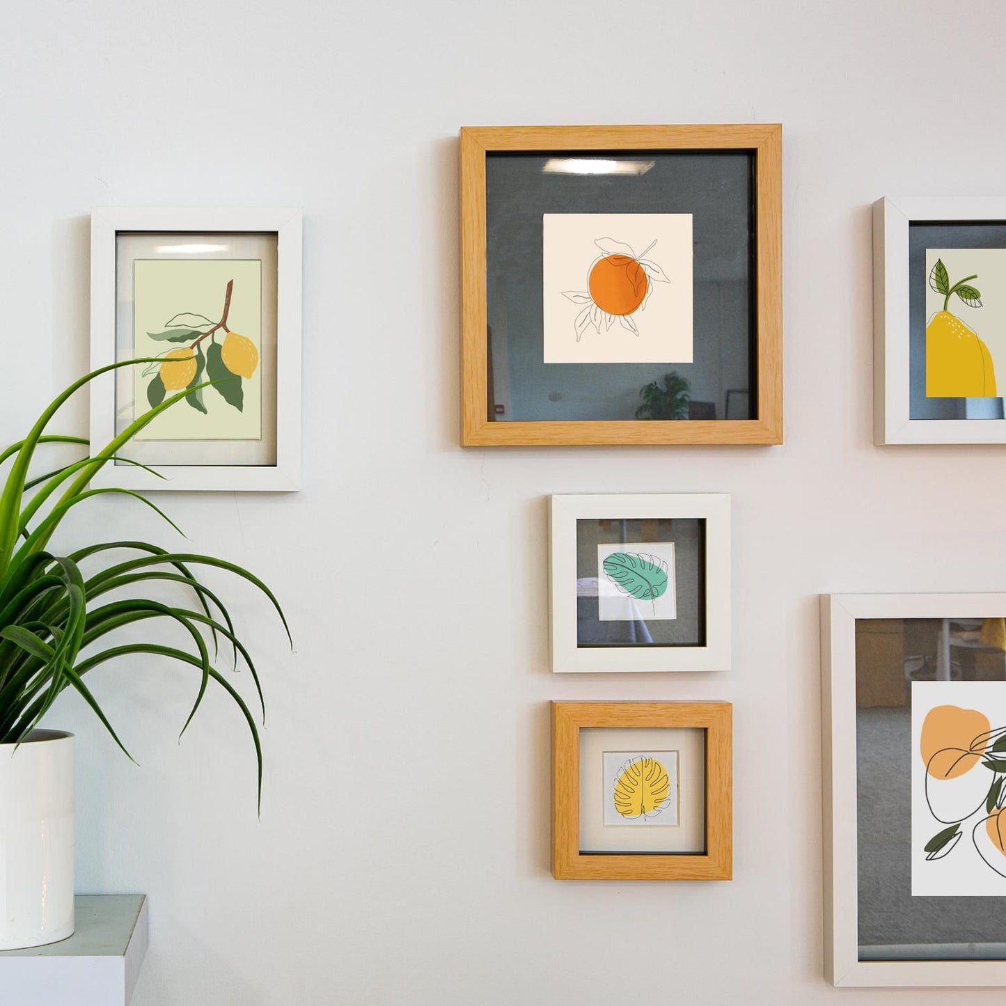 4" x 4" Picture Mount for 8" x 8" Frame