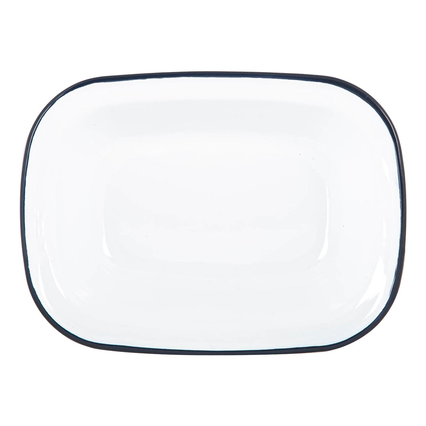 25cm White Enamel Pie Dish
