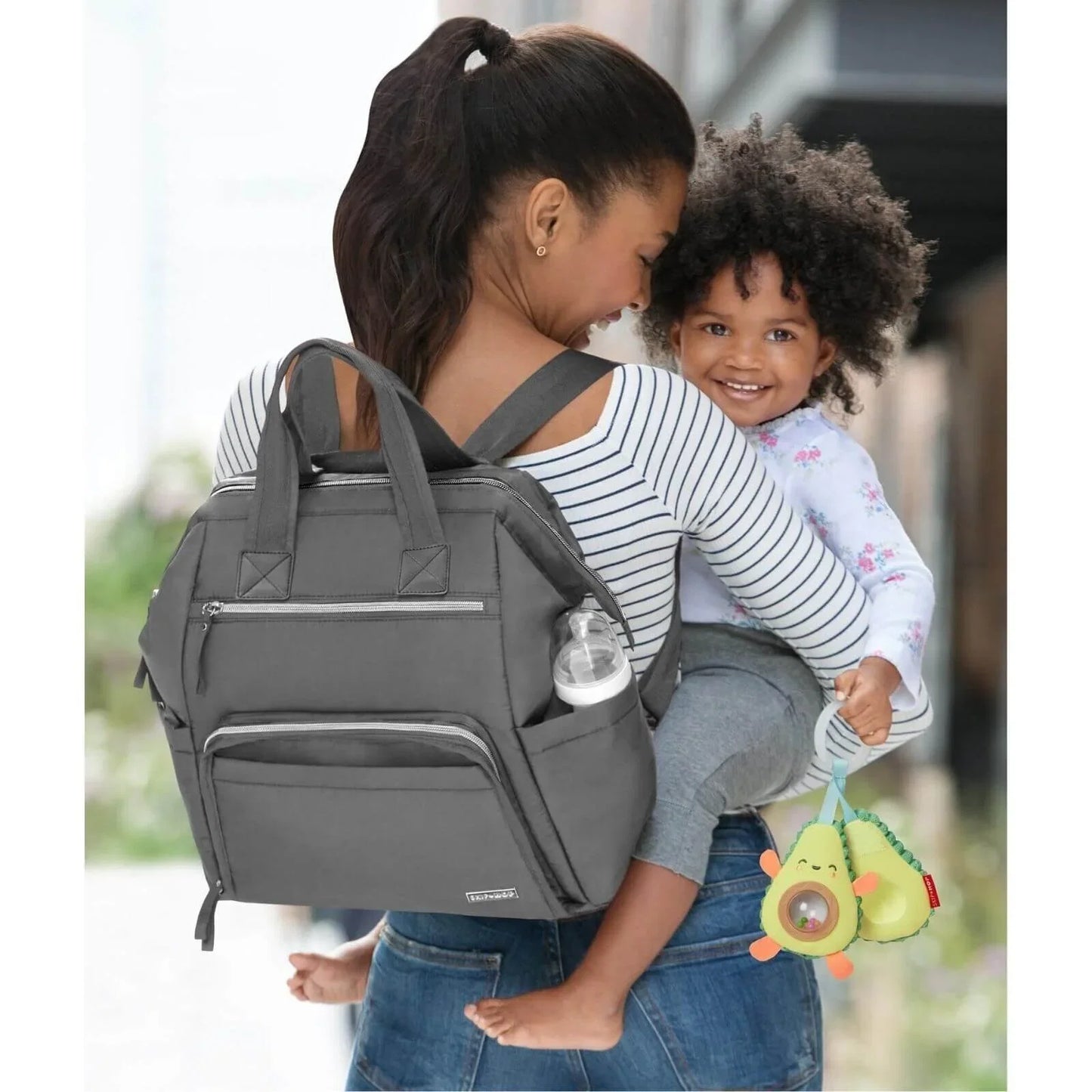 Skip Hop Main Frame Changing Backpack - Charcoal