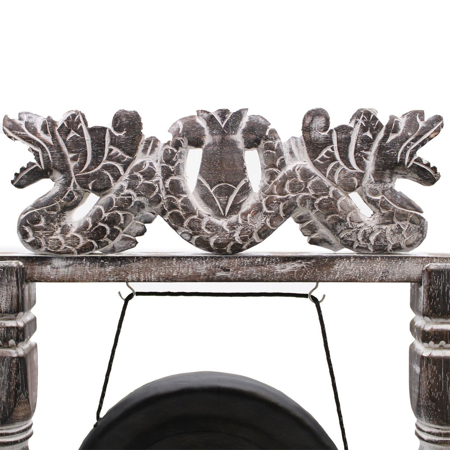 Small Healing Gong in Stand - 25cm - Black