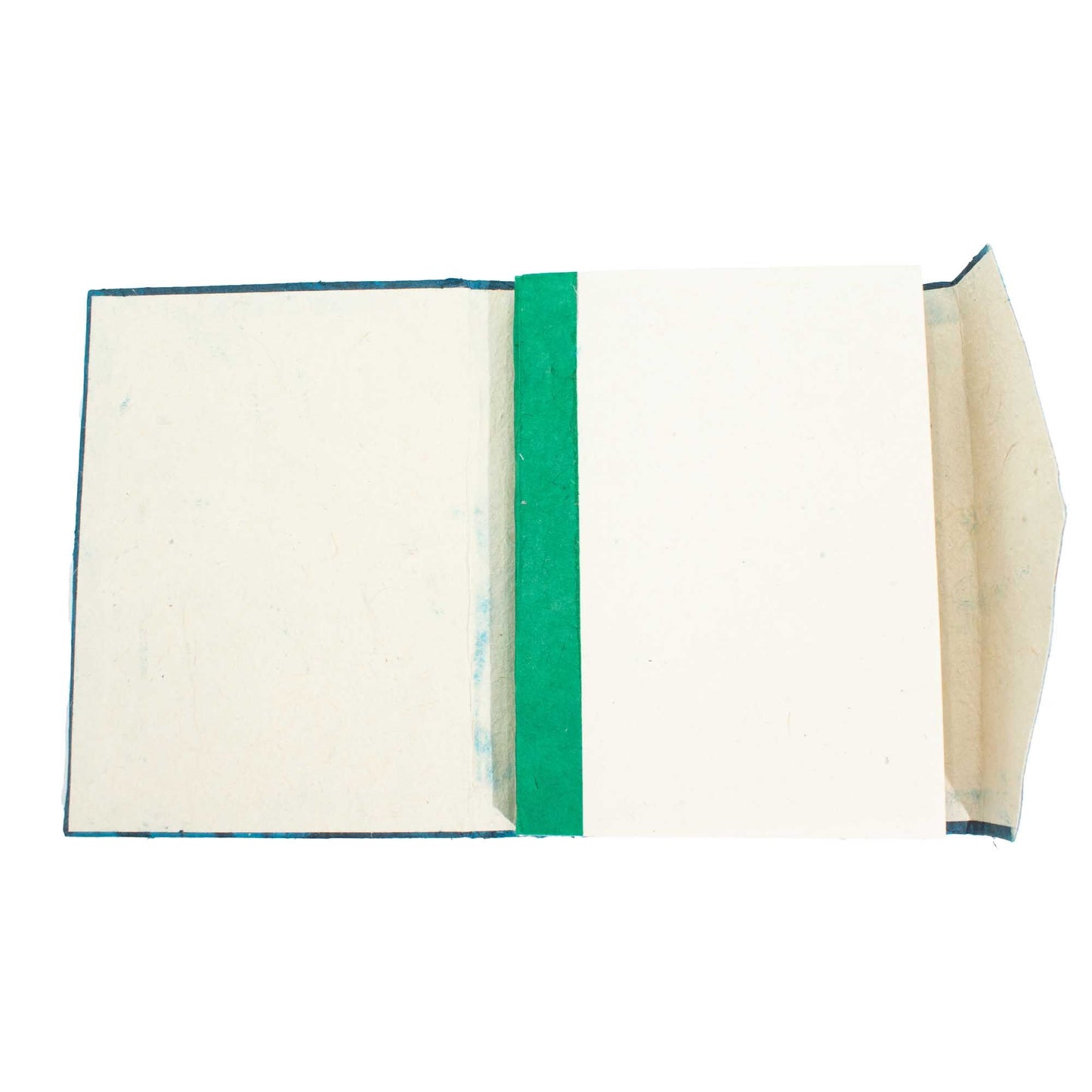 Lokta Bold Floral Notebook – Large (21x15cm) – 45 Leaves – Includes Bookmark – Midnight Blue