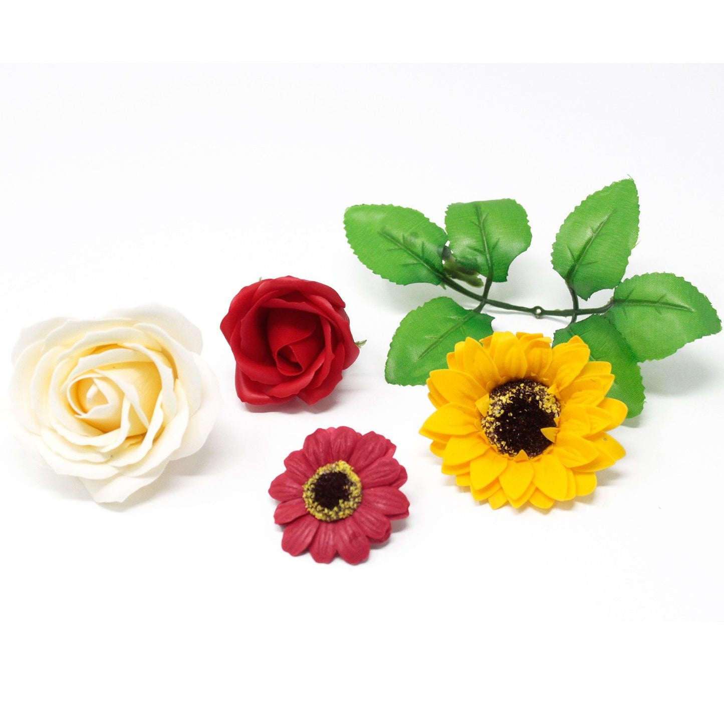 Craft Soap Flowers - Sml Sunflower - Red