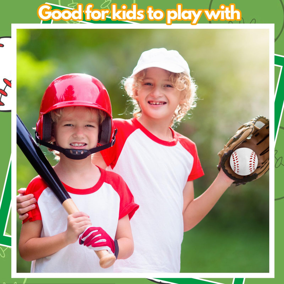 Baaxxango 30 Pack Baseball Stress Balls – 2.5-Inch Foam Squeeze Balls for Kids & Parties