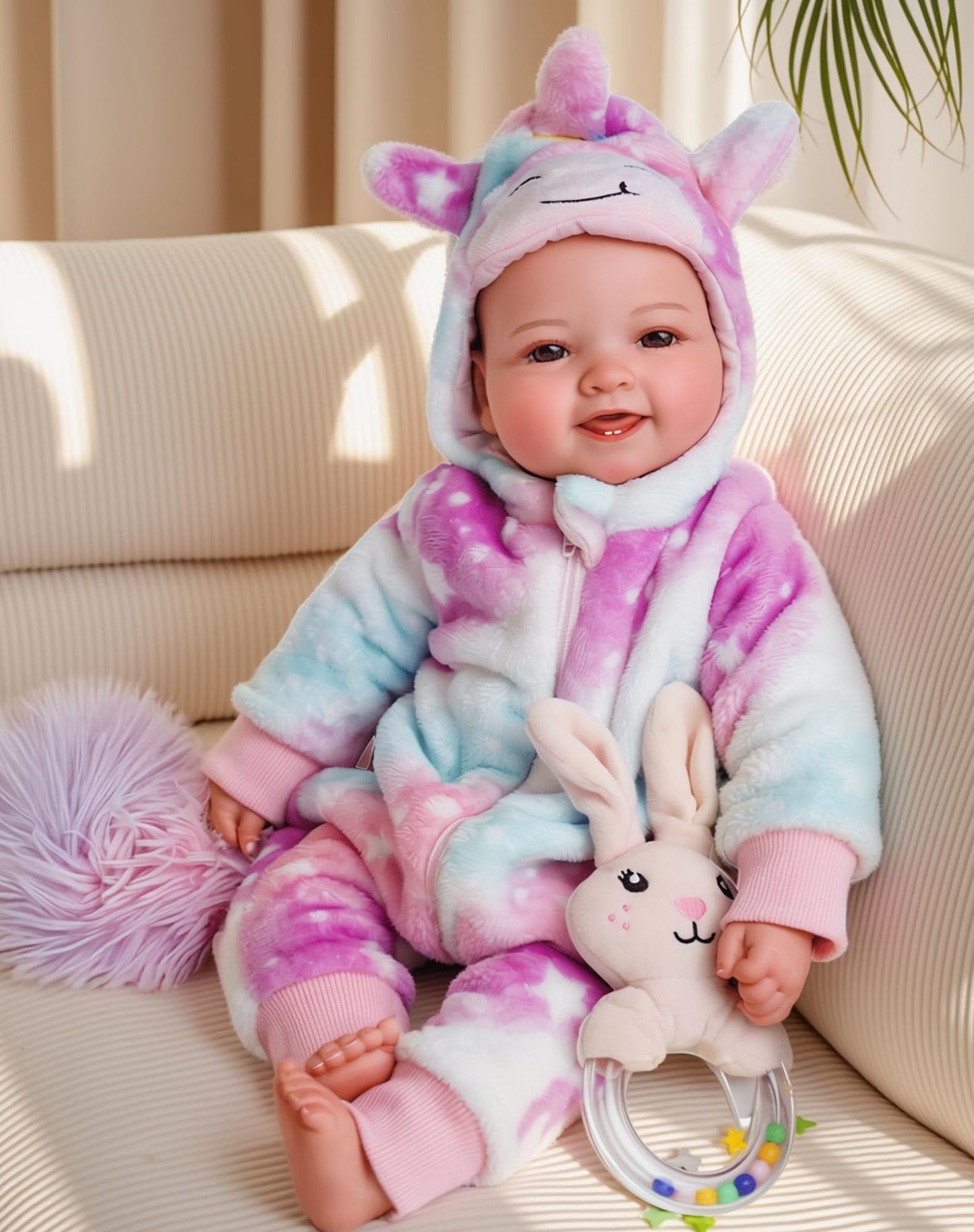 BABESIDE 17-Inch Realistic Soft-Body Baby Doll with Accessories | Gift for 3+