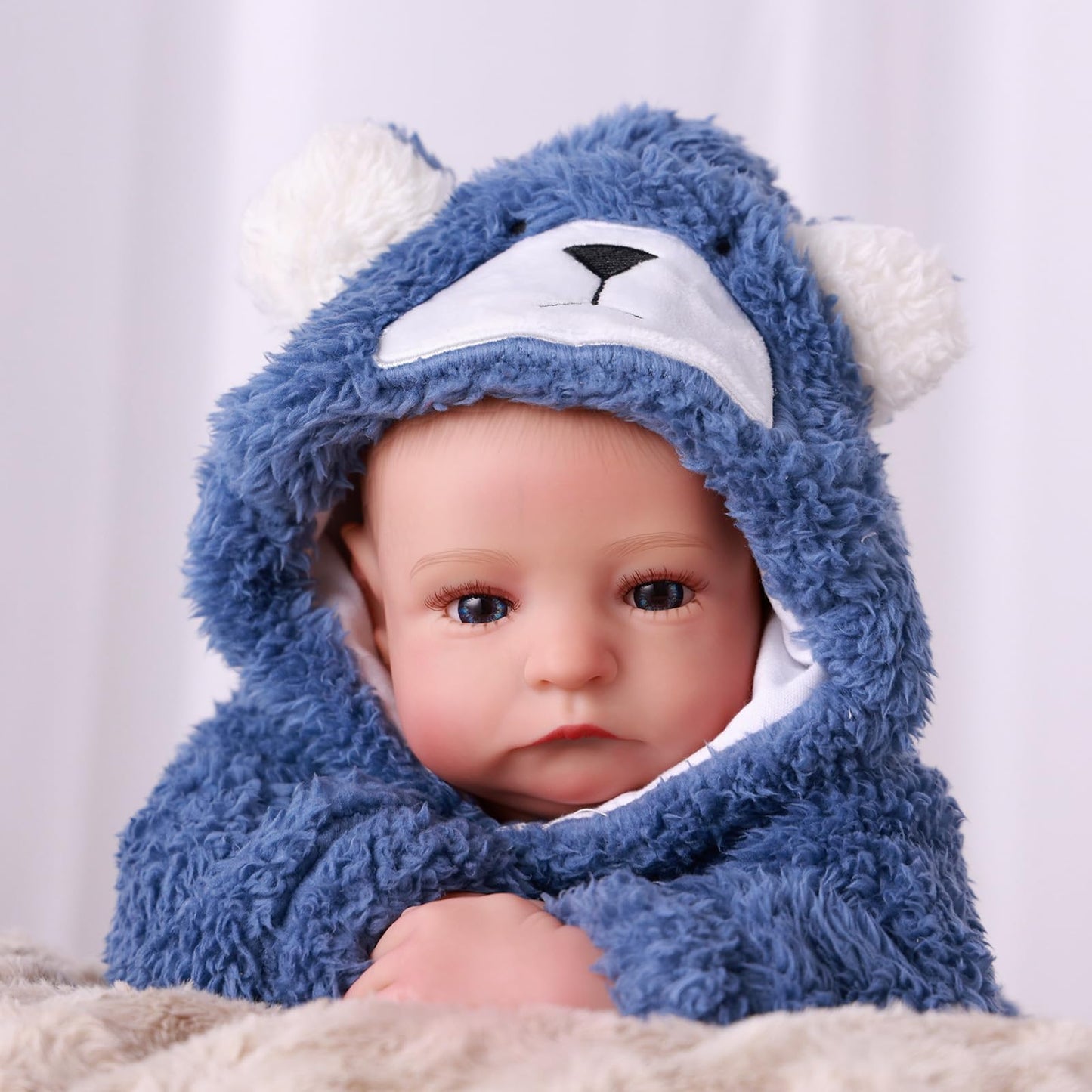 BABESIDE Aiden 17-Inch Lifelike Reborn Baby Doll Boy – Realistic Cloth Soft Body