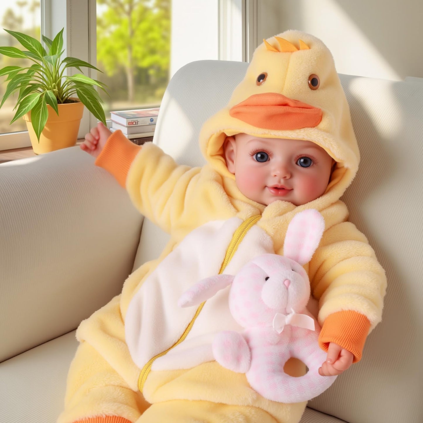 BABESIDE Value 5-Piece Realistic Baby Doll Set | 15-Inch Soft Body Doll & Accessories