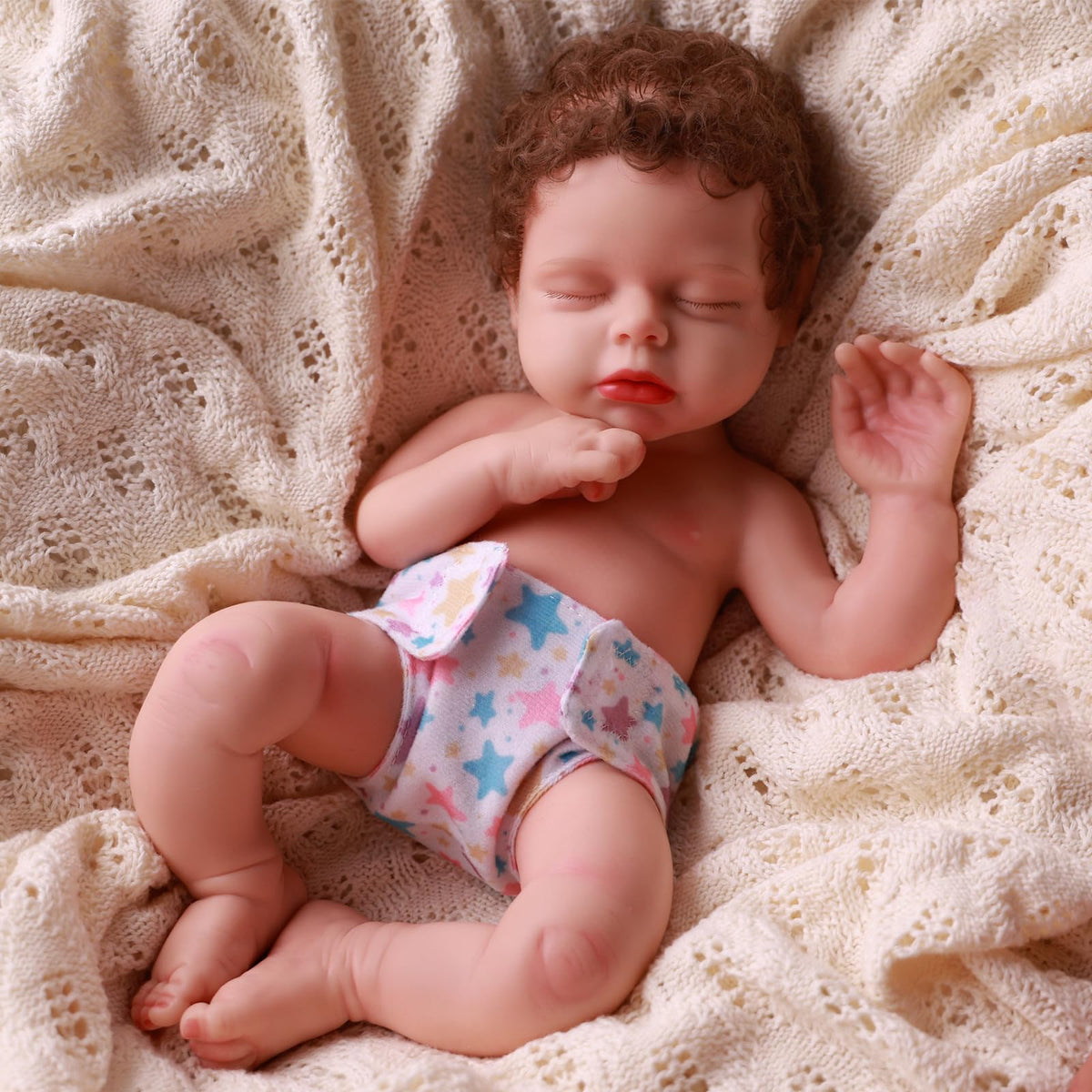 BABESIDE 6 Pcs Reusable Doll Diapers for 12-15 Inch Dolls – Realistic Doll Underwear