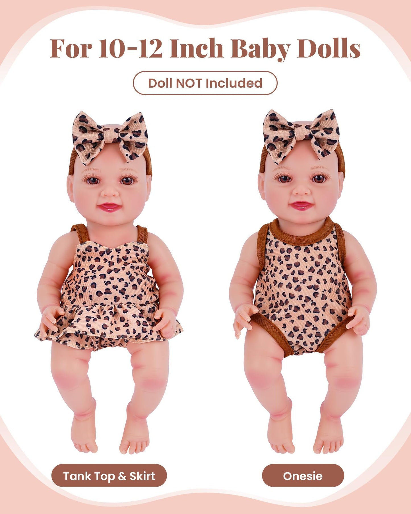 BABESIDE 13-Piece Baby Doll Care Set with Feeding Gear & Tote Bag for 10-12 Inch Dolls