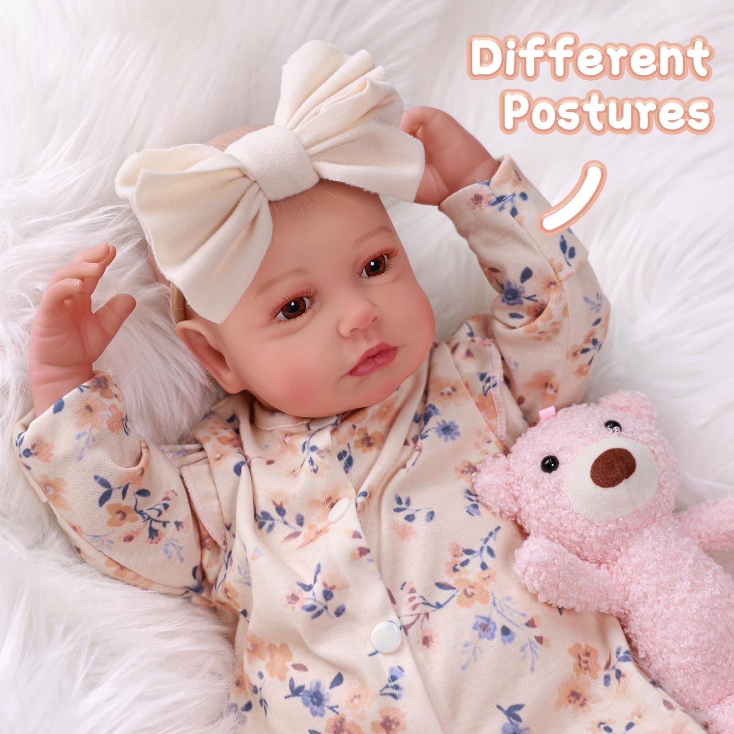 BABESIDE Reborn Baby Dolls - 20-Inch Soft Vinyl Realistic Baby Doll with Complete Accessories
