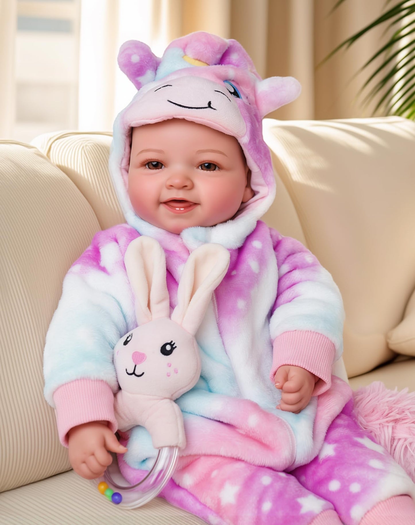 BABESIDE 17-Inch Realistic Soft-Body Baby Doll with Accessories | Gift for 3+