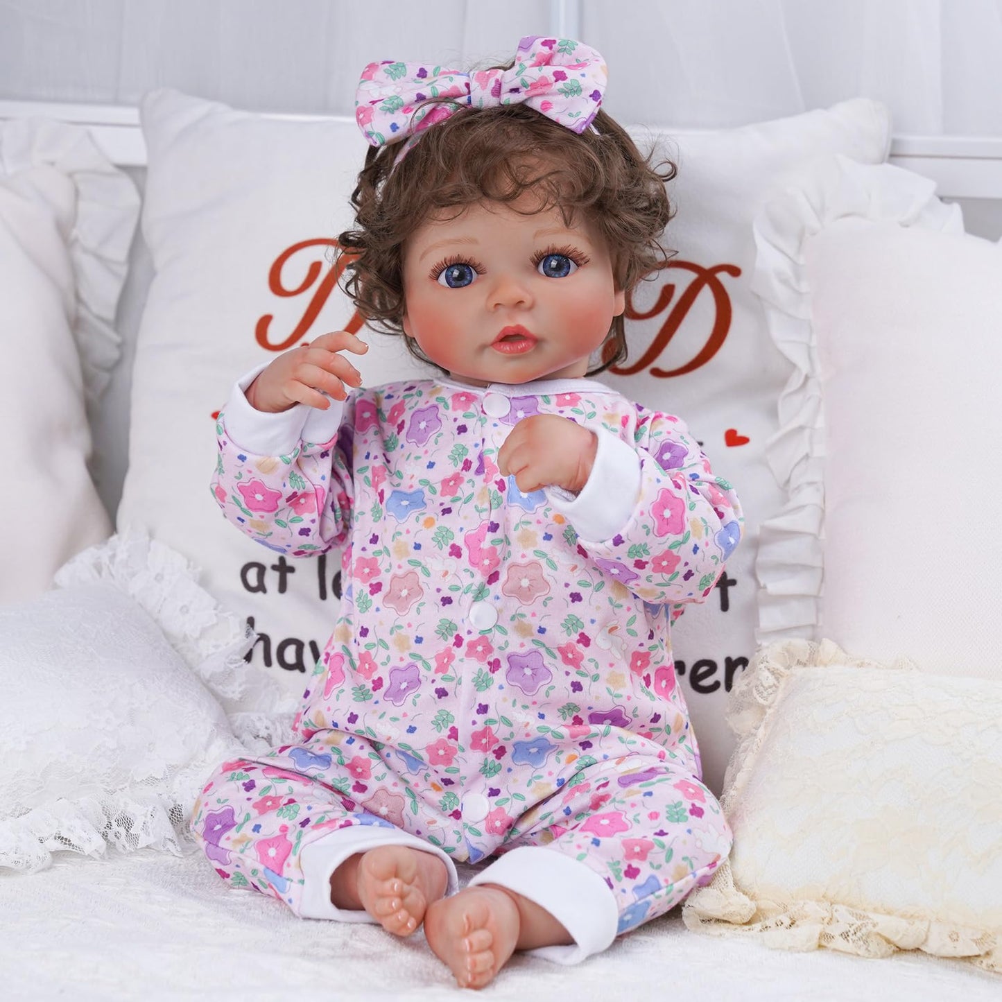 BABESIDE Reborn Doll Clothes for 17-22 Inch Dolls — 10-Piece Rompers + Headbands Set