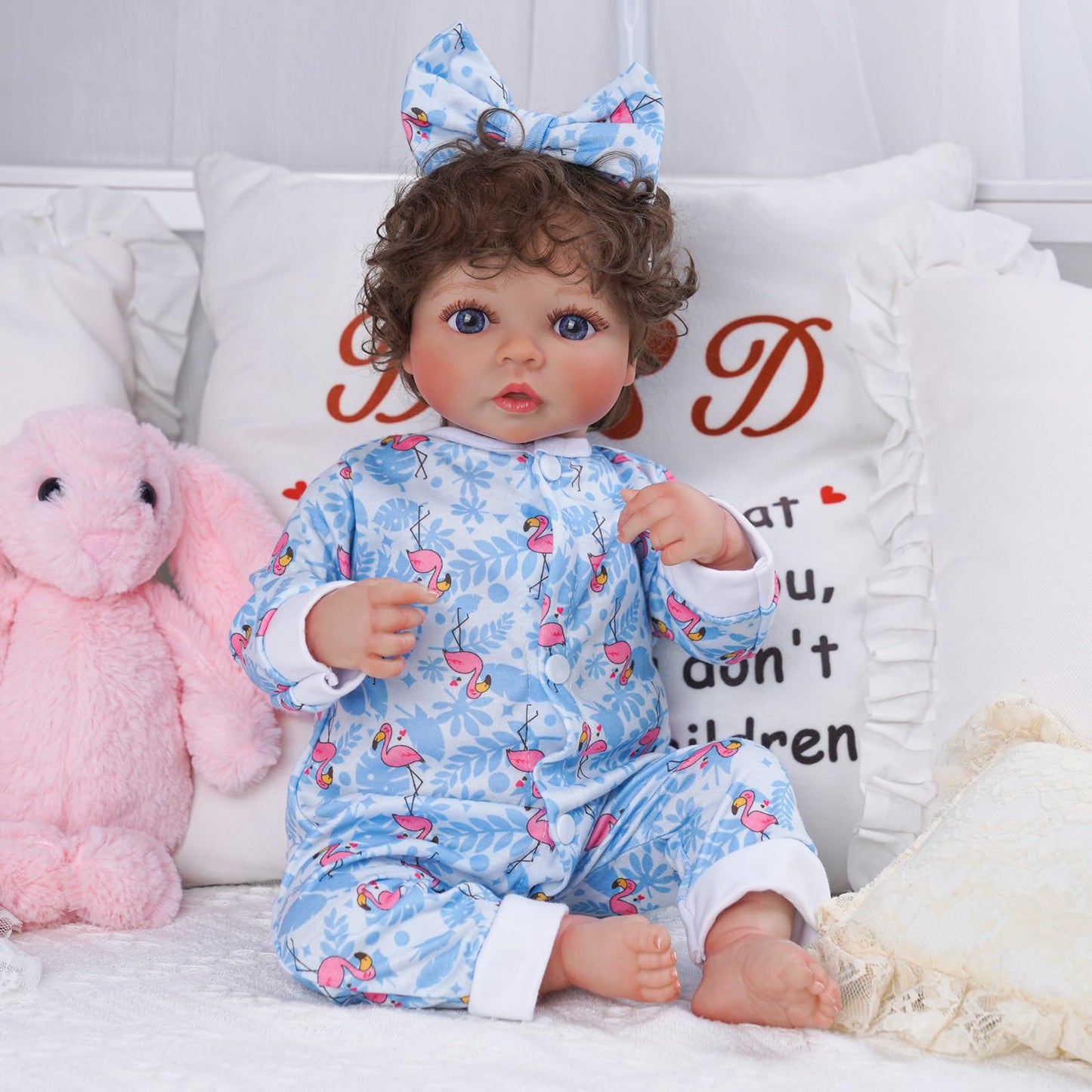 BABESIDE Reborn Doll Clothes for 17-22 Inch Dolls — 10-Piece Rompers + Headbands Set