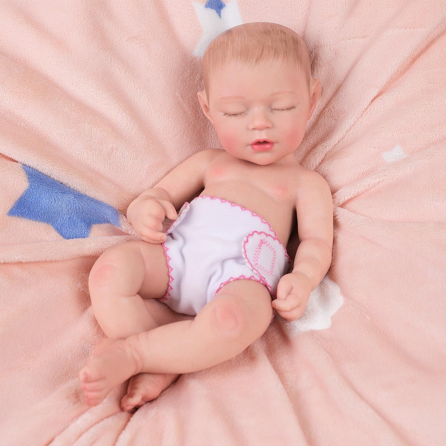 BABESIDE 6-Pack Doll Diapers for 12-15 Inch Dolls – Reusable & Washable