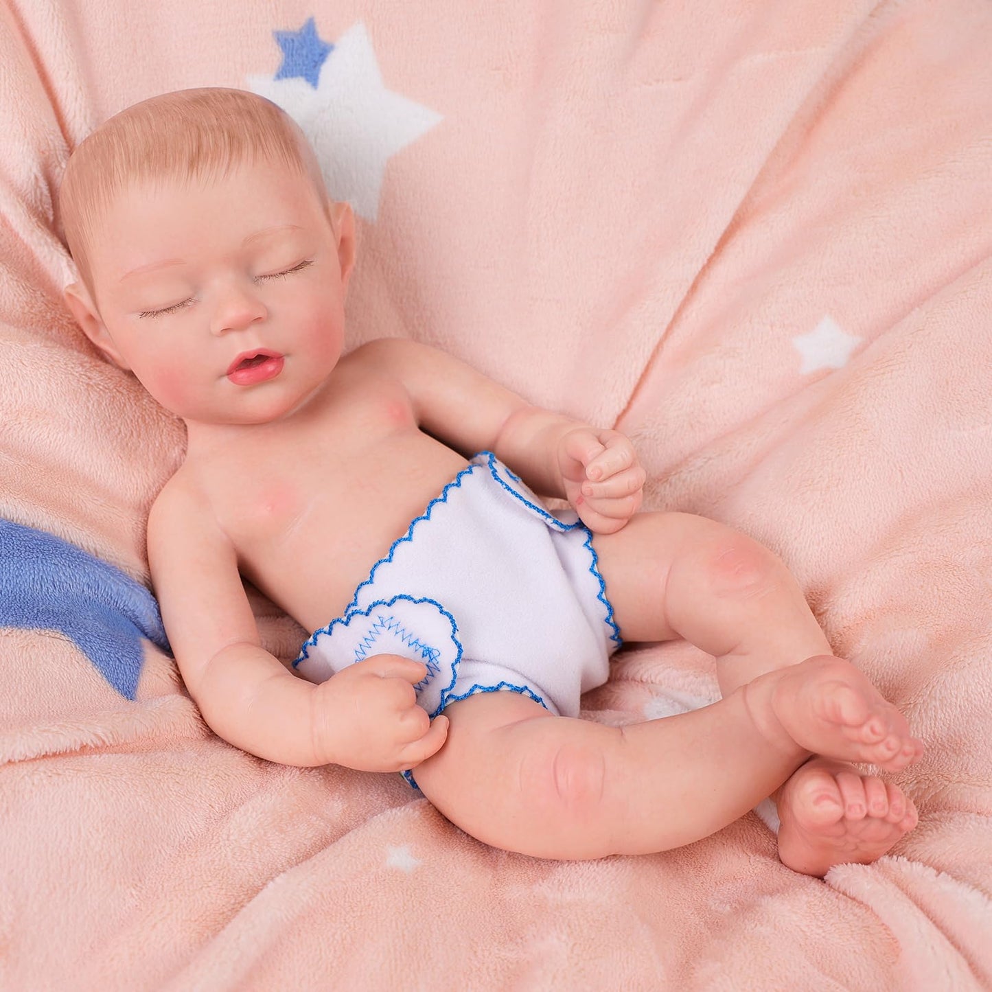 BABESIDE 6-Pack Doll Diapers for 12-15 Inch Dolls – Reusable & Washable