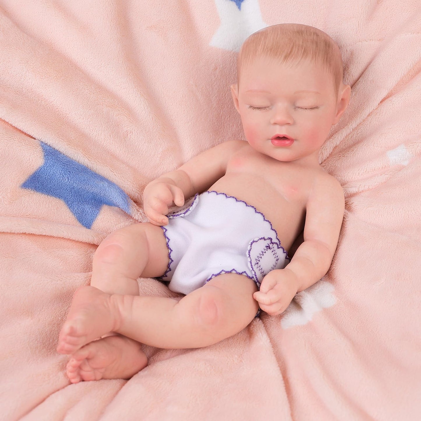 BABESIDE 6-Pack Doll Diapers for 12-15 Inch Dolls – Reusable & Washable