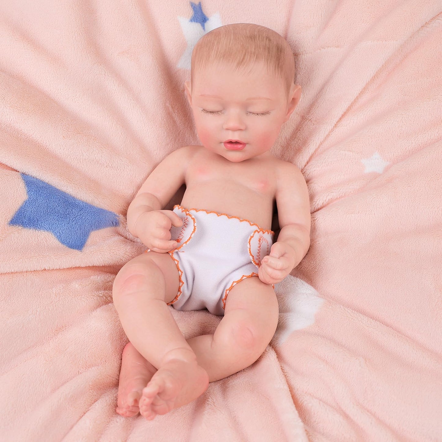 BABESIDE 6-Pack Doll Diapers for 12-15 Inch Dolls – Reusable & Washable