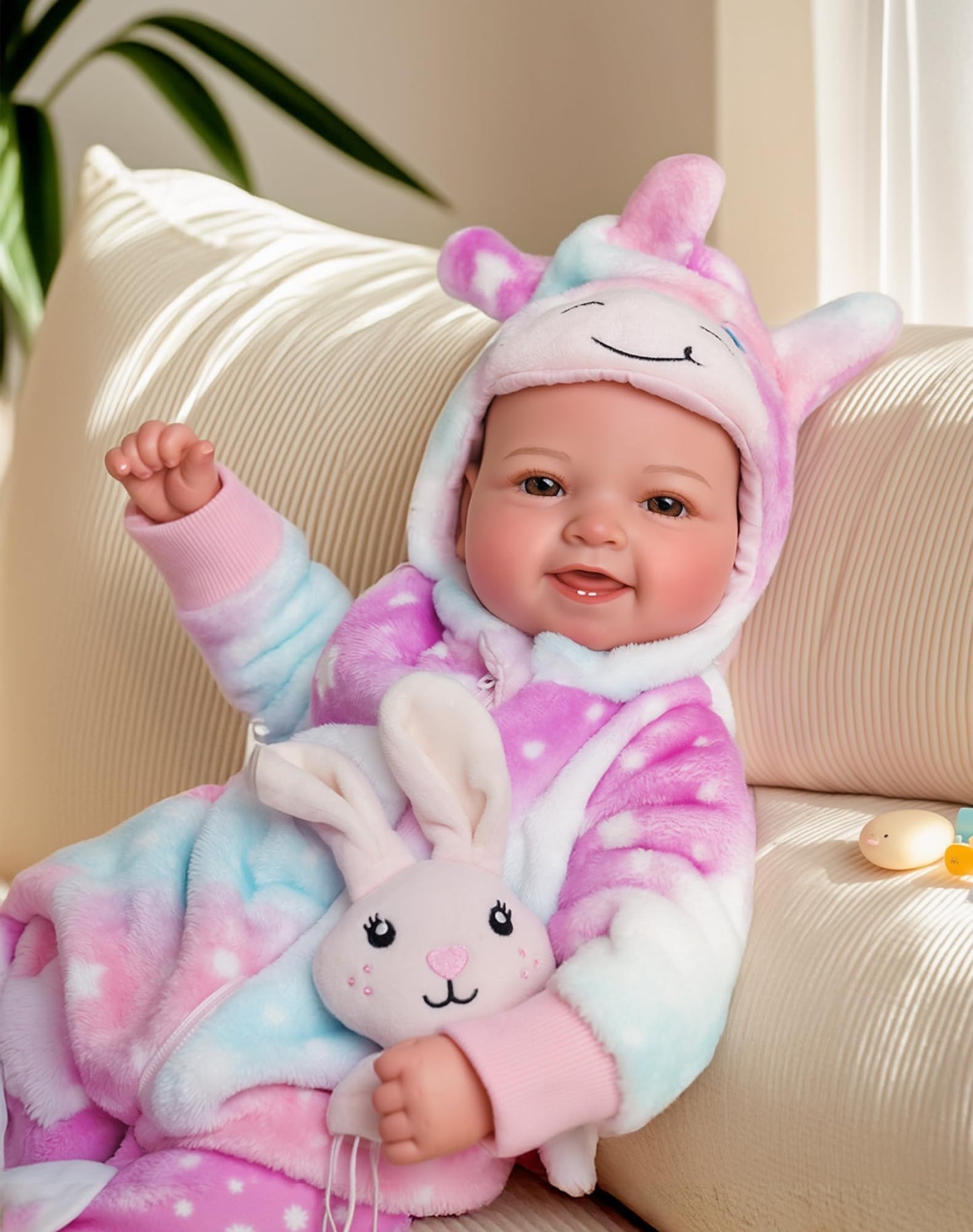 BABESIDE 17-Inch Realistic Soft-Body Baby Doll with Accessories | Gift for 3+