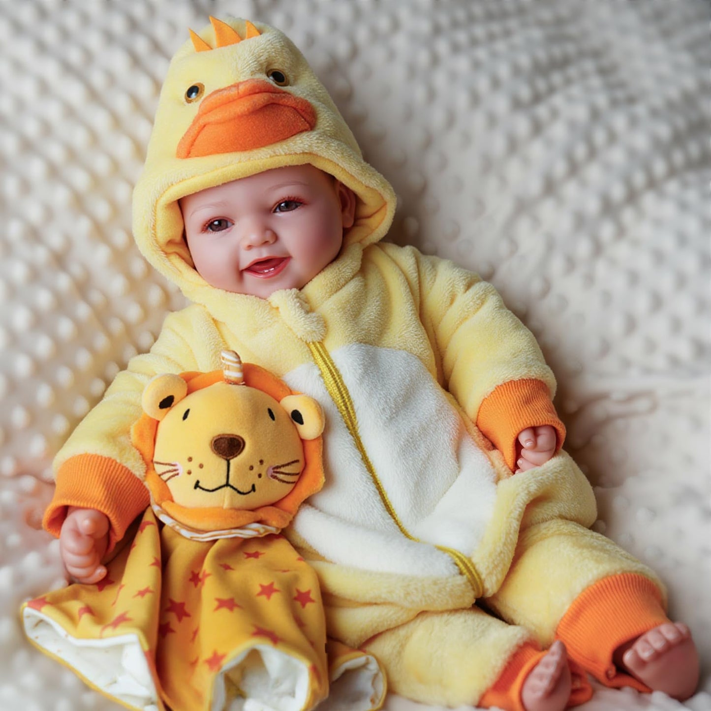 BABESIDE Lightweight Baby Doll Set – 15-inch Realistic Soft Doll