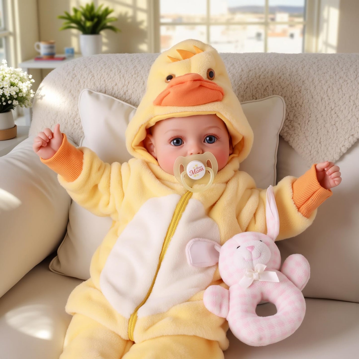 BABESIDE Value 5-Piece Realistic Baby Doll Set | 15-Inch Soft Body Doll & Accessories