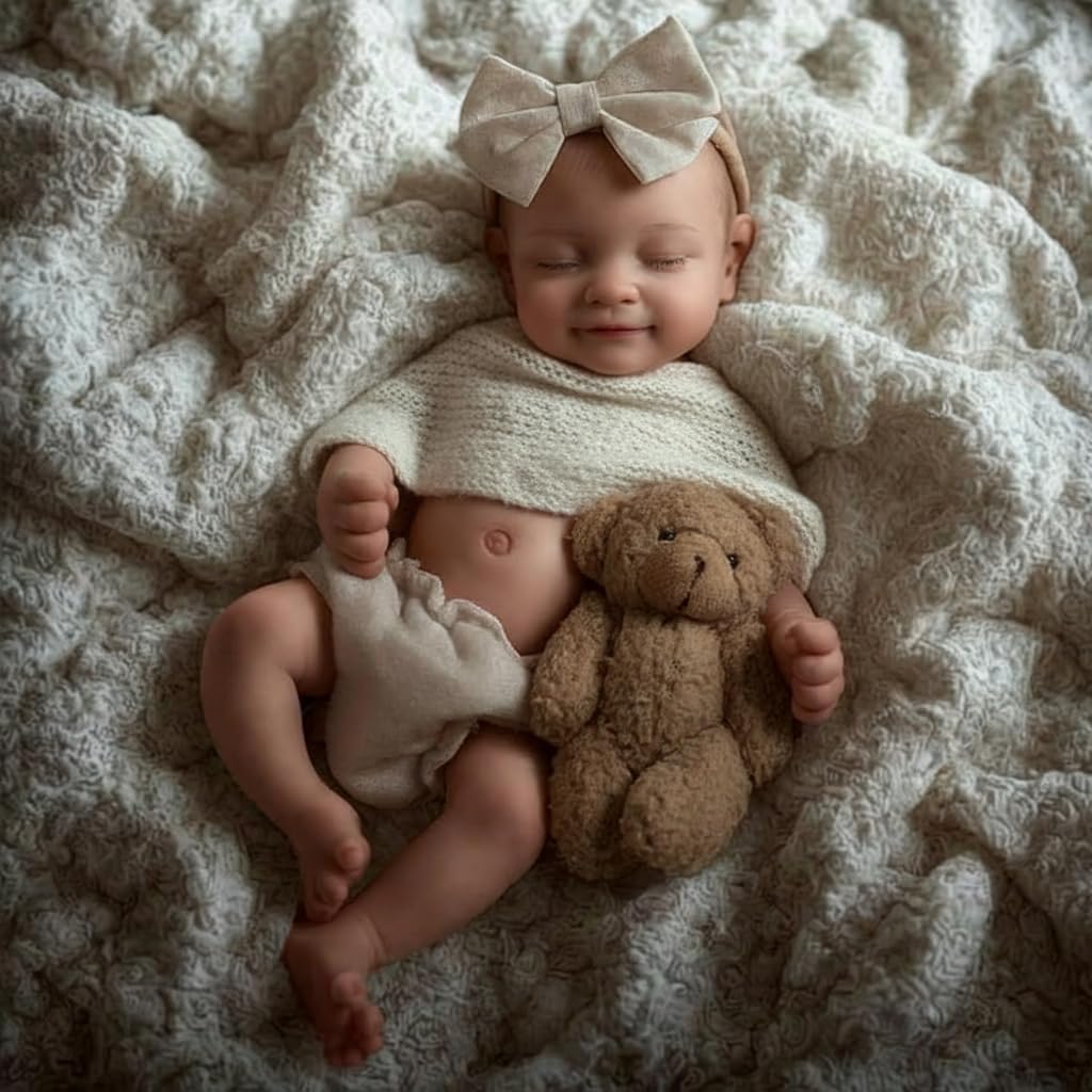 BABESIDE Full Body Silicone Reborn Baby Doll - 12 Inch, 3 lb, Realistic Newborn with Accessories & Gift Box