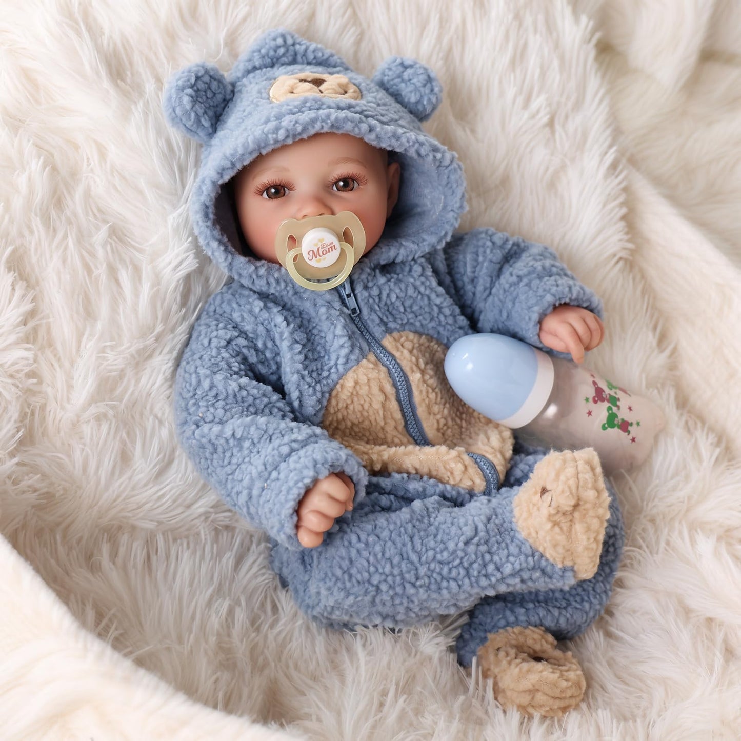 BABESIDE Realistic 17-Inch Baby Doll Boy | Poseable Lifelike Newborn Doll