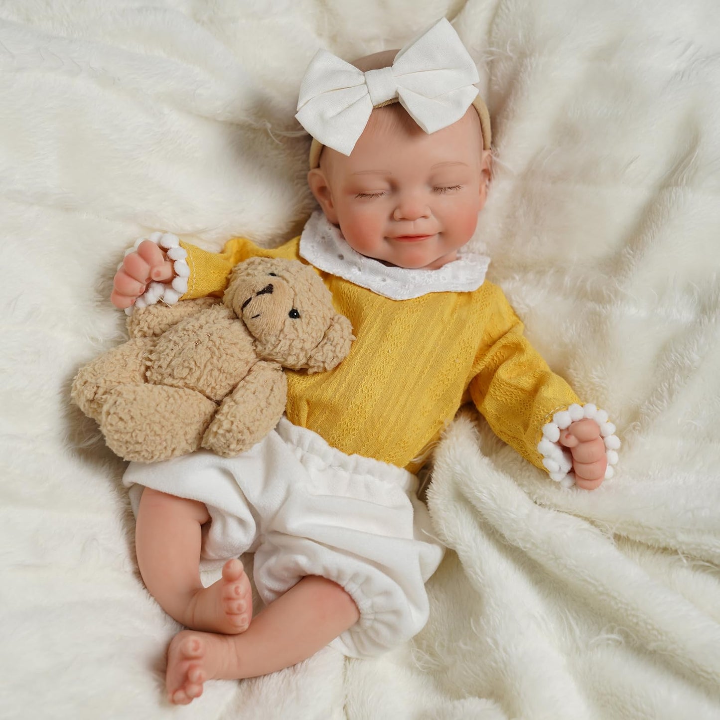 BABESIDE Full Body Silicone Reborn Baby Doll - 12 Inch, 3 lb, Realistic Newborn with Accessories & Gift Box