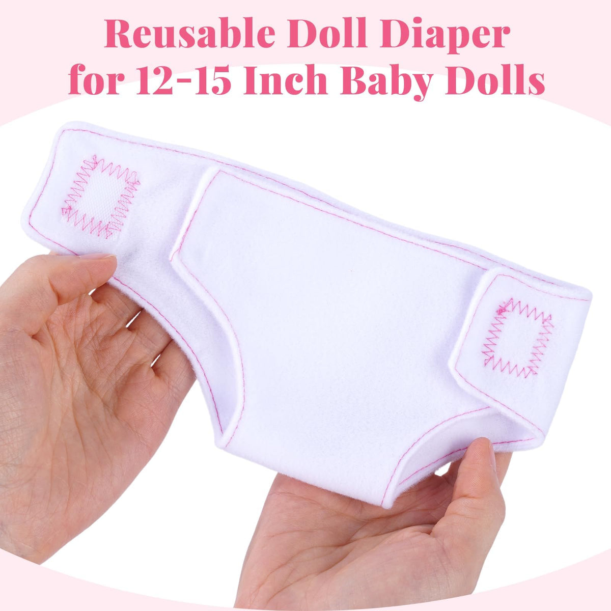 BABESIDE Baby Doll Carrier with 2 Diapers — 12-15 Inch Doll Accessories Set