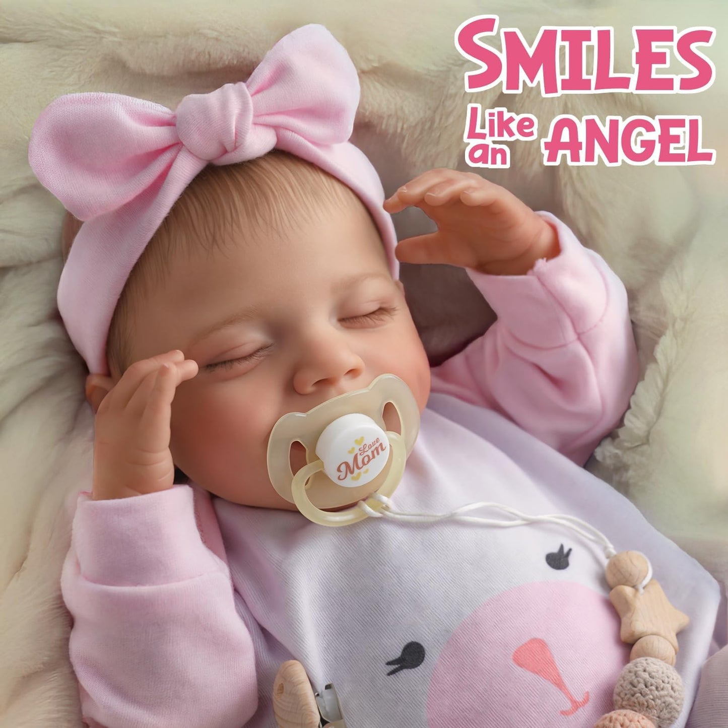 BABESIDE Lifelike Reborn Baby Doll – 20-Inch Realistic Sleeping Girl with Gift Set