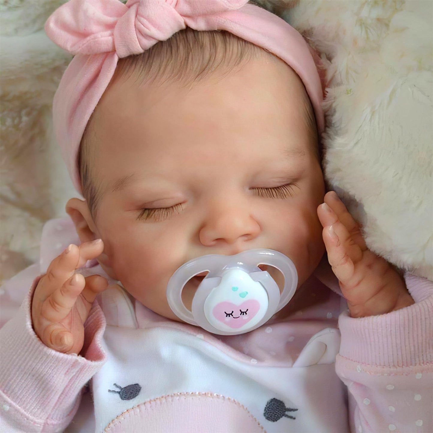 BABESIDE Lifelike Reborn Baby Doll – 20-Inch Realistic Sleeping Girl with Gift Set