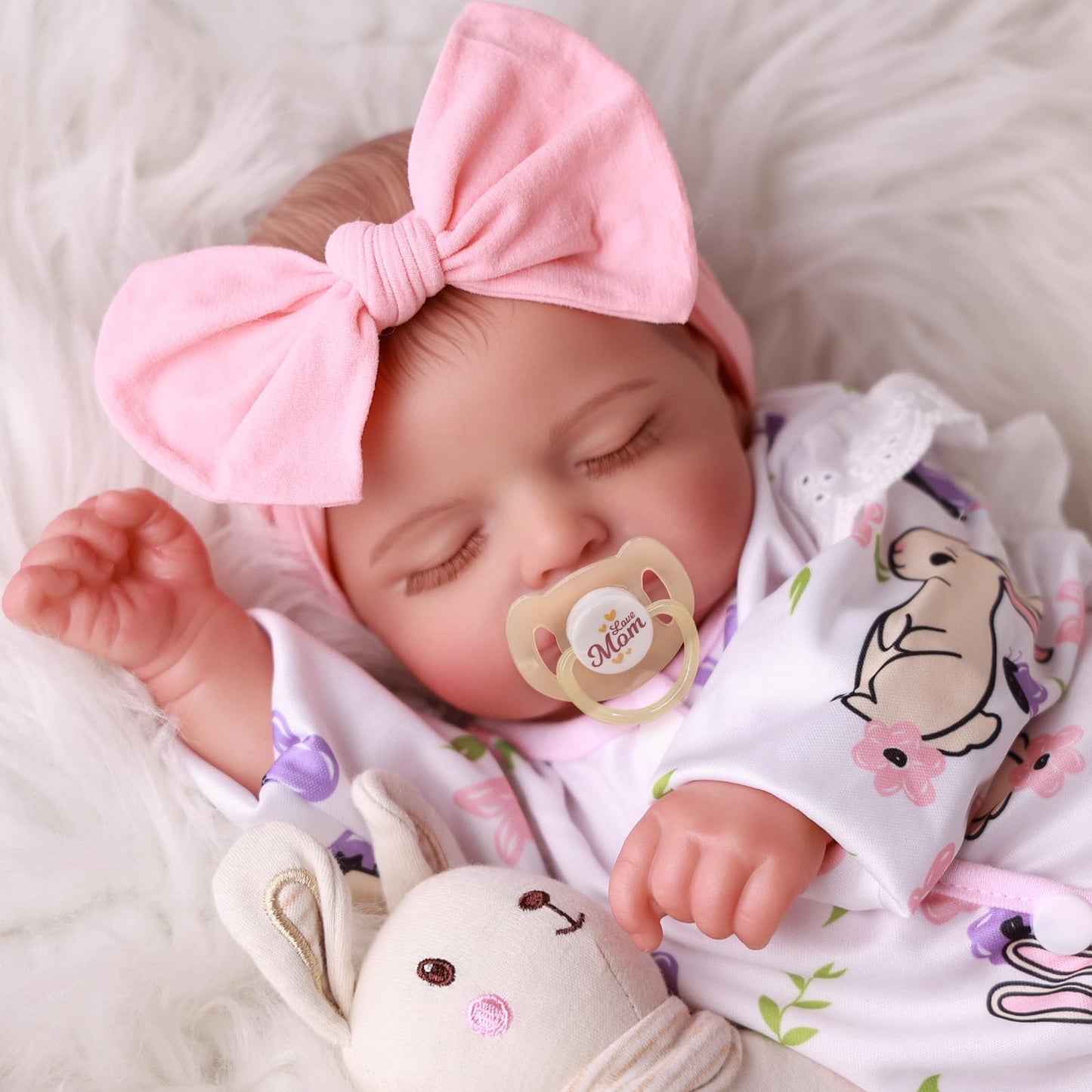BABESIDE Lifelike Reborn Baby Doll – 20-Inch Realistic Newborn Girl with Poseable Limbs