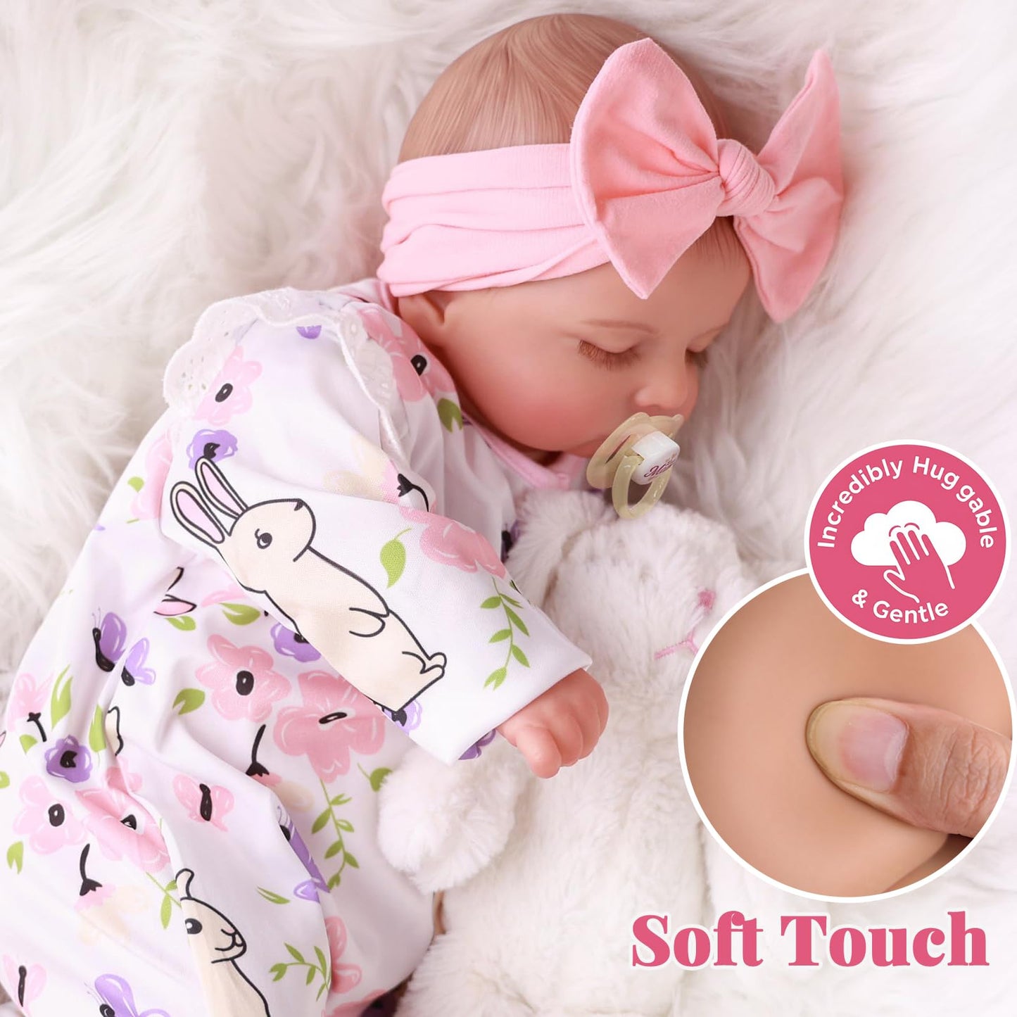 BABESIDE Lifelike Reborn Baby Doll – 20-Inch Realistic Newborn Girl with Poseable Limbs