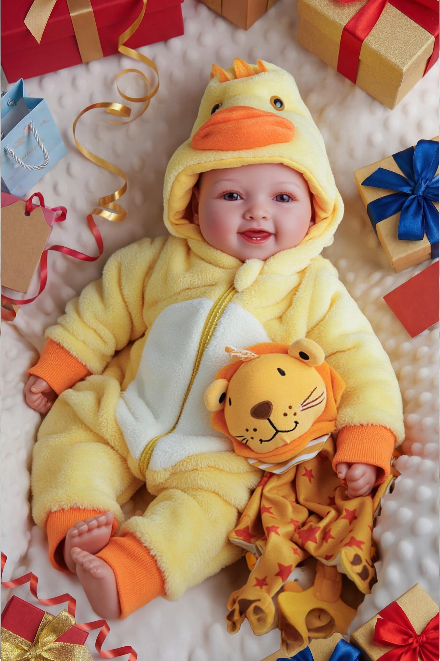 BABESIDE Lightweight Baby Doll Set – 15-inch Realistic Soft Doll