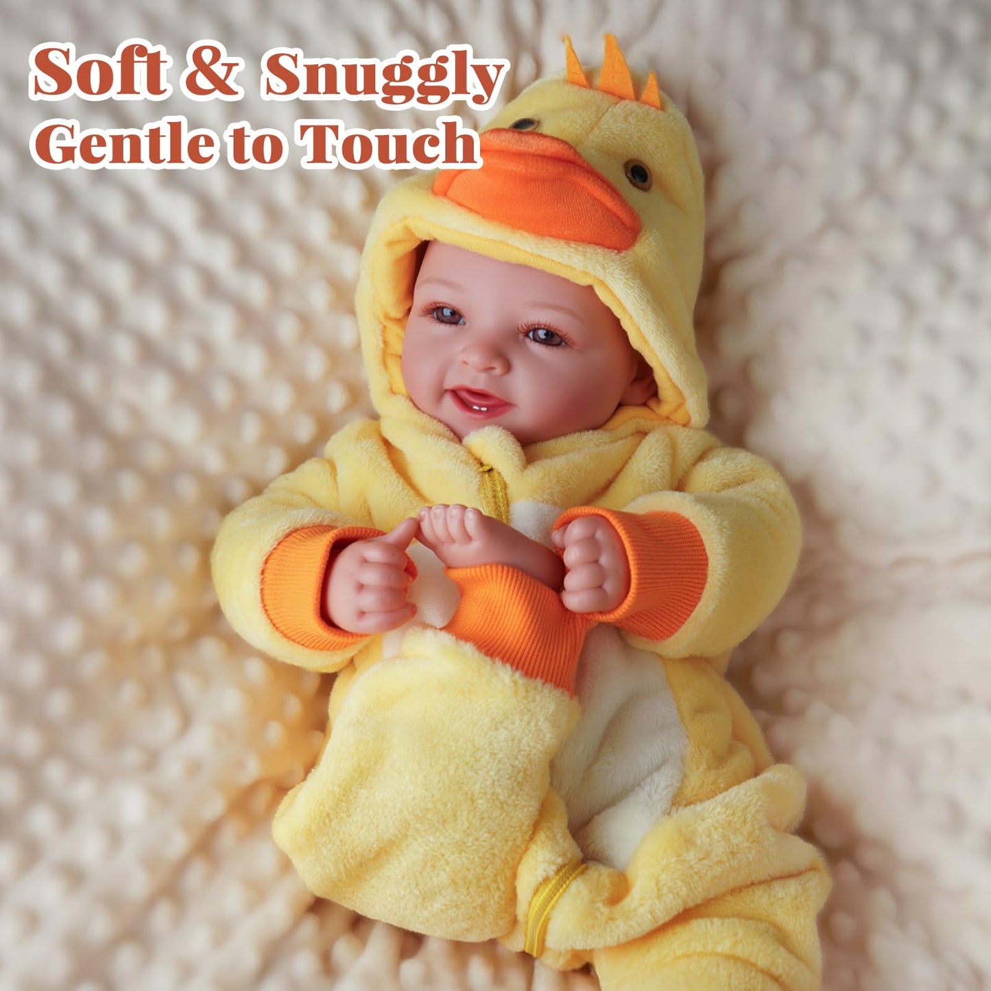 BABESIDE Lightweight Baby Doll Set – 15-inch Realistic Soft Doll