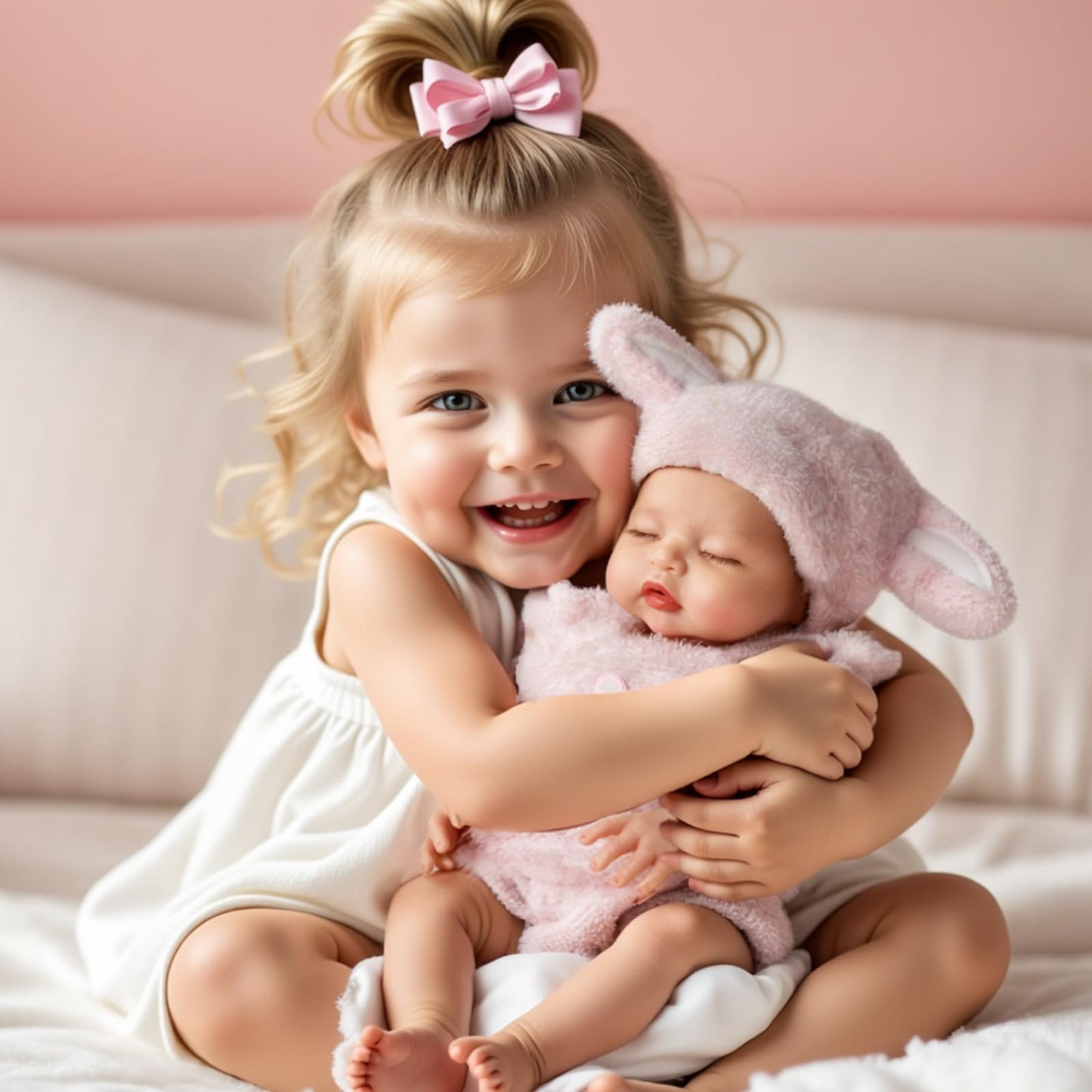 BABESIDE 16-Inch Silicone Baby Doll | Full Body Platinum Silicone, Realistic Sleeping Newborn
