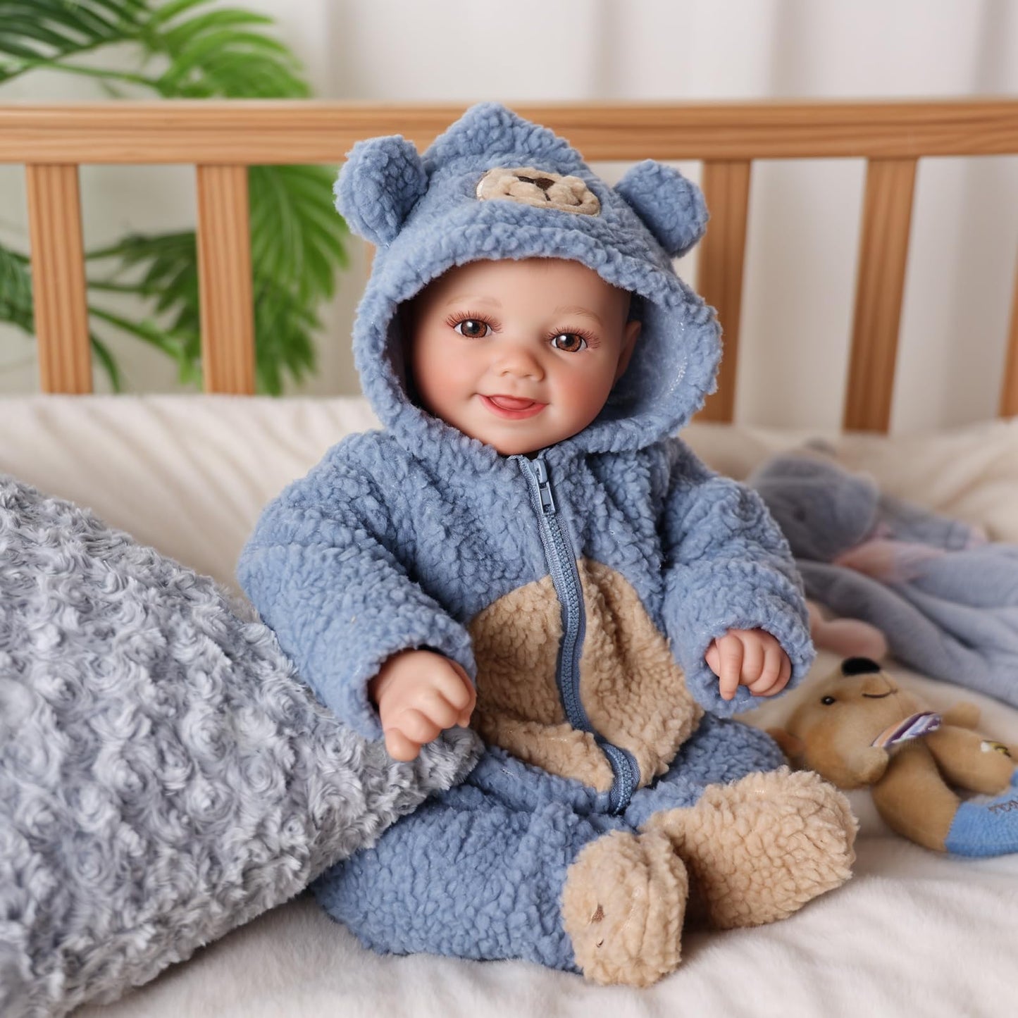 BABESIDE Realistic 17-Inch Baby Doll Boy | Poseable Lifelike Newborn Doll