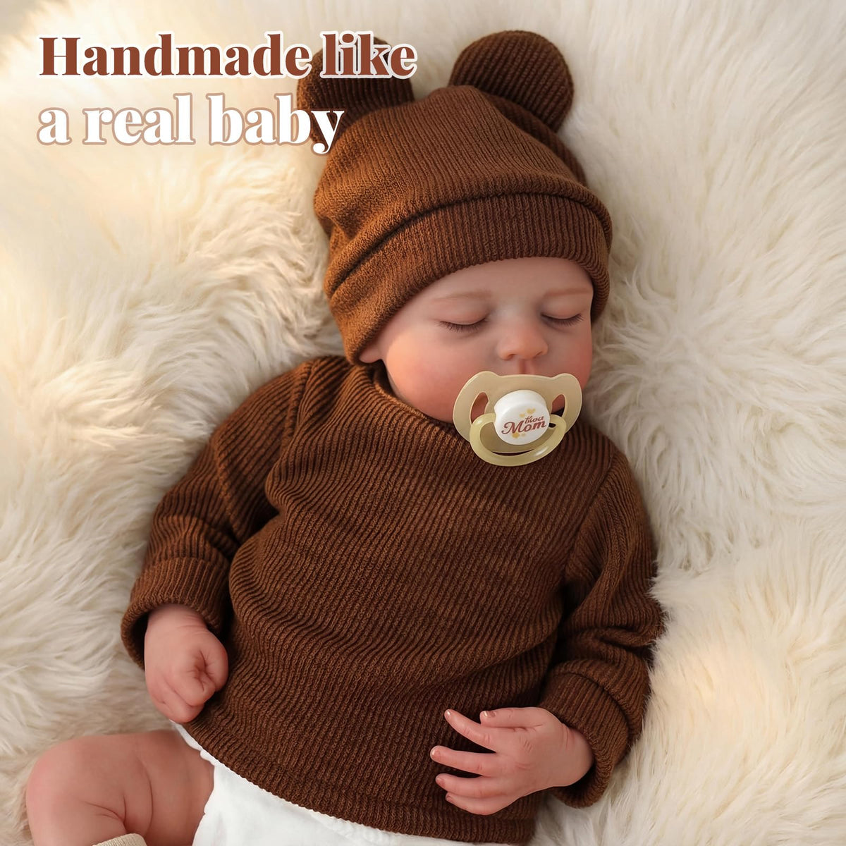 BABESIDE Reborn Baby Dolls Boy – 17-Inch Realistic Lifelike Baby Doll