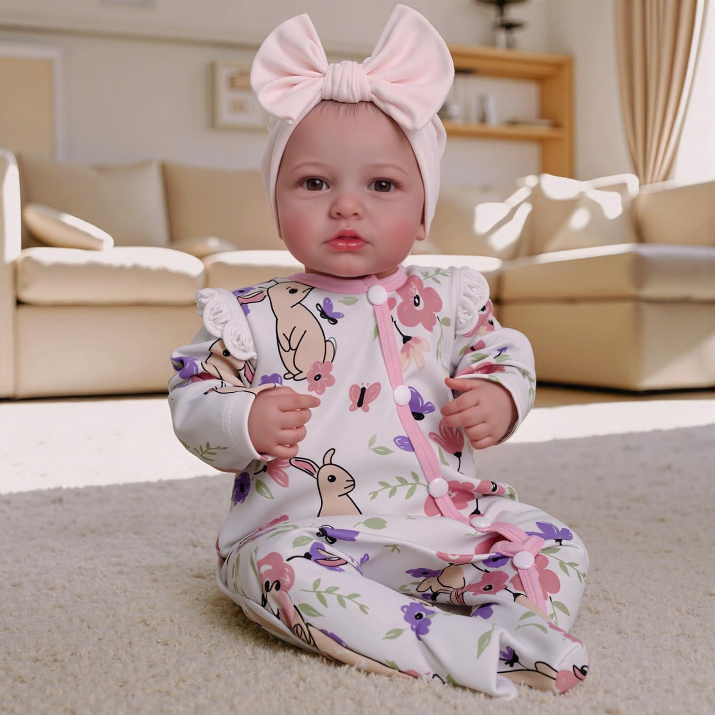 BABESIDE Reborn Baby Dolls - 20-Inch Soft Realistic Baby Doll with Complete Accessories