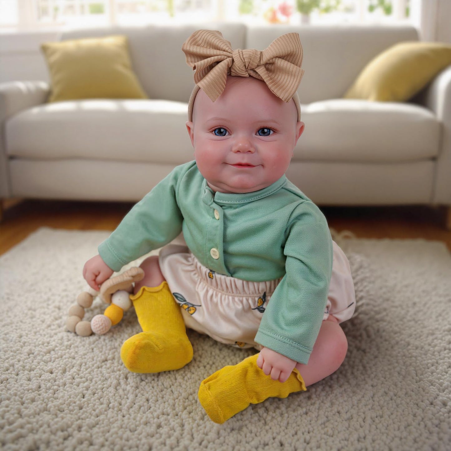 BABESIDE Reborn Baby Dolls - 20-Inch Realistic Poseable Soft Vinyl Newborn with Accessories