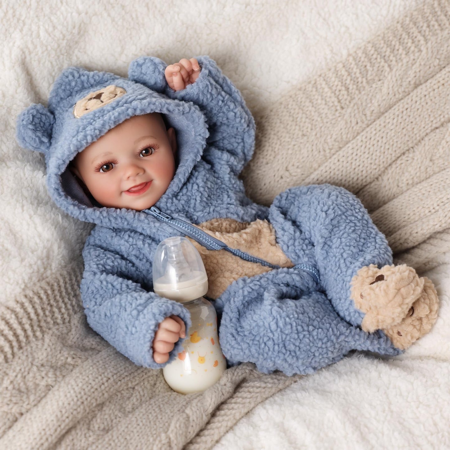 BABESIDE Realistic 17-Inch Baby Doll Boy | Poseable Lifelike Newborn Doll