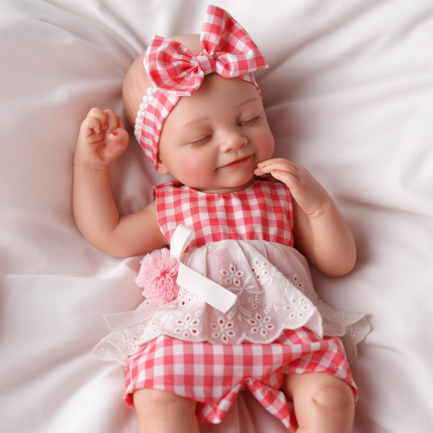 BABESIDE 16-Inch Silicone Sleeping Reborn Baby Doll | Full-Body, Anatomically Correct, with Feeding Kit & Gift Box