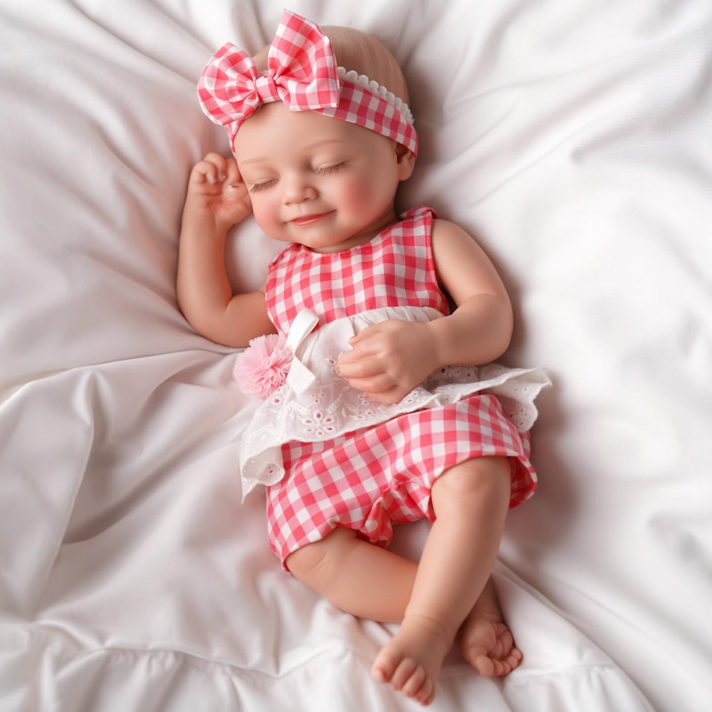 BABESIDE 16-Inch Silicone Sleeping Reborn Baby Doll | Full-Body, Anatomically Correct, with Feeding Kit & Gift Box