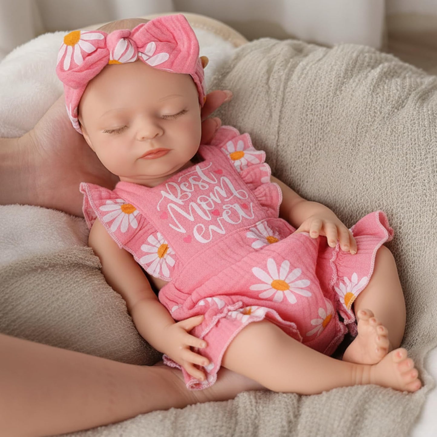 BABESIDE 16-Inch Silicone Baby Doll – Realistic Full-Body Reborn with Accessories