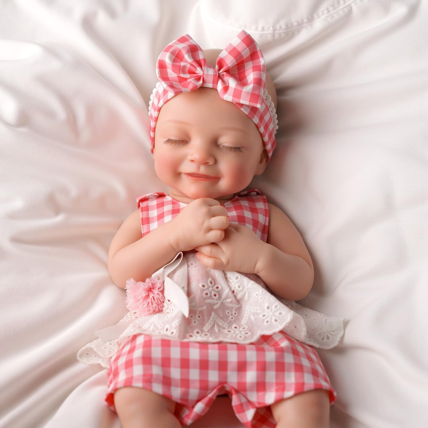 BABESIDE 16-Inch Silicone Sleeping Reborn Baby Doll | Full-Body, Anatomically Correct, with Feeding Kit & Gift Box