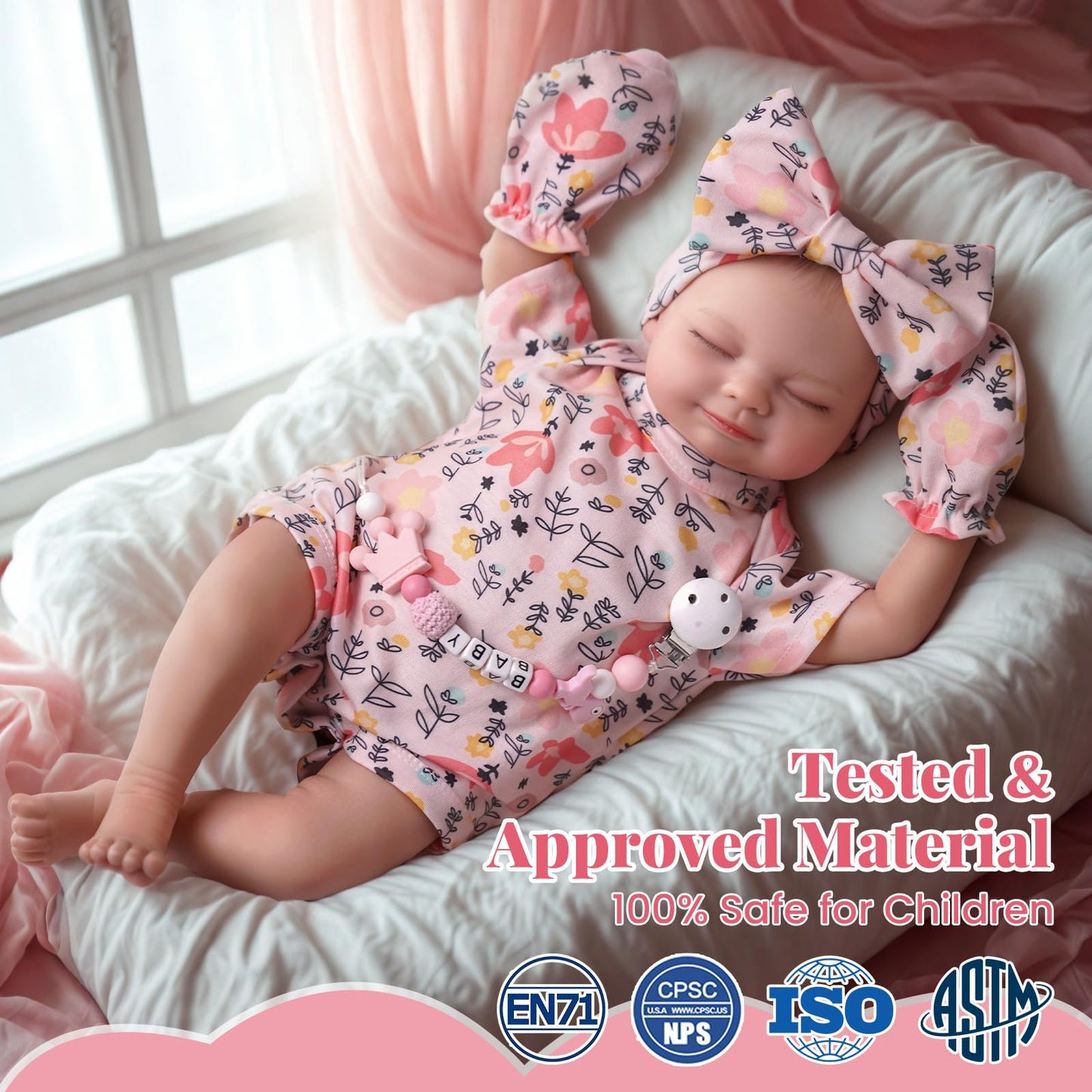 BABESIDE Skylar 17-Inch Lifelike Reborn Baby Doll – Gift Box Included | Realistic Newborn Girl
