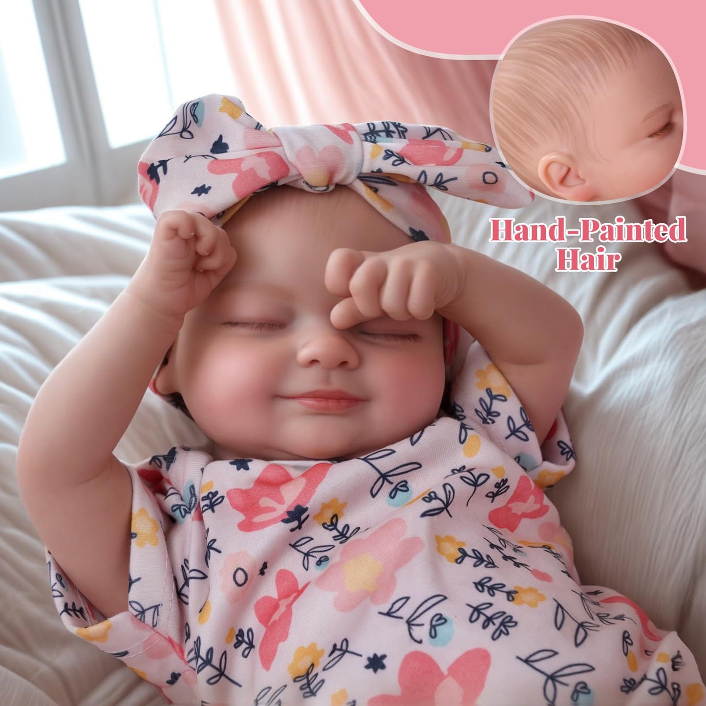 BABESIDE Skylar 17-Inch Lifelike Reborn Baby Doll – Gift Box Included | Realistic Newborn Girl