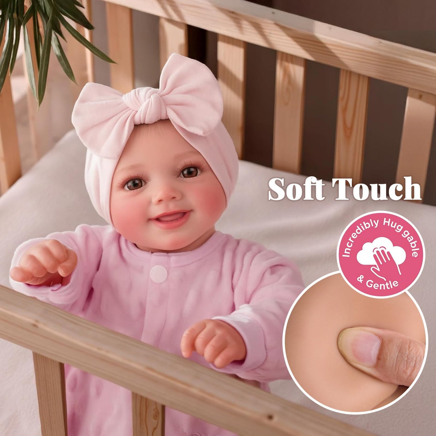 BABESIDE Sunny Reborn Baby Doll – 17-Inch Realistic Soft Vinyl, Poseable with Complete Accessories